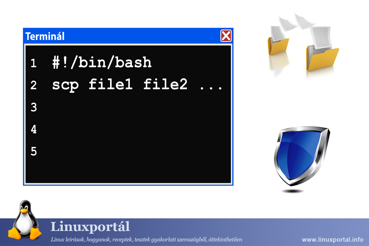 Több fájl biztonságos másolása az scp paranccsal