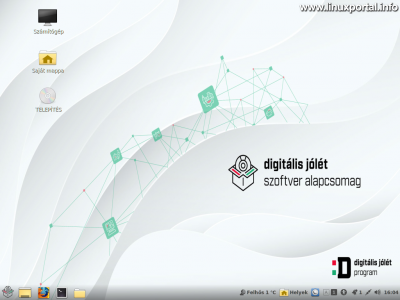 Digitális Jólét Szoftver Alapcsomag - Kezdő asztal