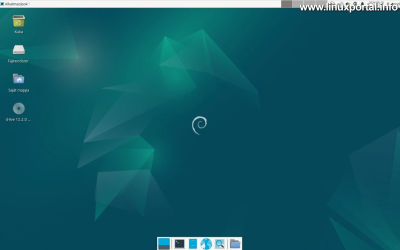 XFCE desktop home screen