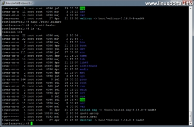 Using Colors in the Terminal - Output of an ordered, colored ls command