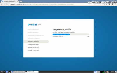 Installing Drupal 8 - Installation process