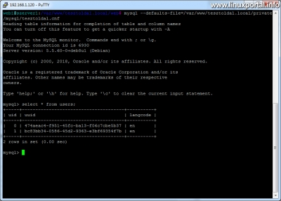 Command Line Database Usage - Securely use Mysql with the defaults file