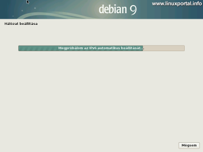 Debian 9 (Stretch) minimális szerver telepítése - Hálózat automatikus beállítása