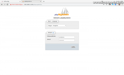 phpMyAdmin - Login with new user