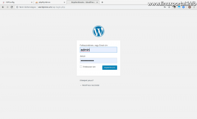 WordPress belépés