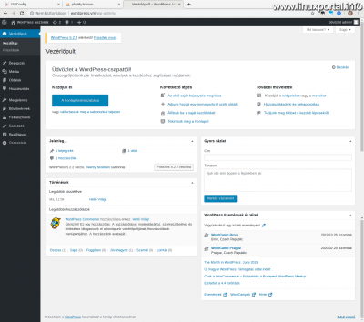 WordPress - Control Panel