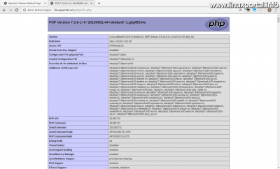 PHP Test - Version and PHP-FPM Server API