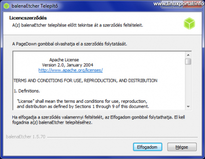 balena Etcher 1.5 - Windows Installation - License Terms