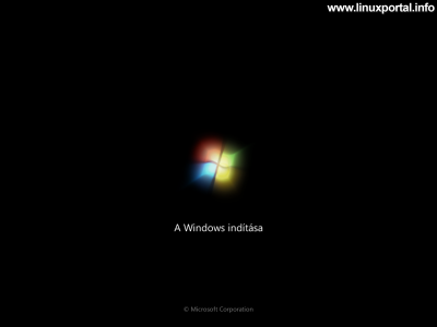 Windows 7 indítása