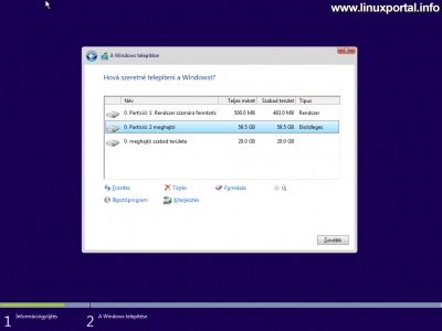 Windows Setup - Disk Partitioning - New Partitions Created