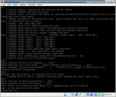 Ubuntu root konzol