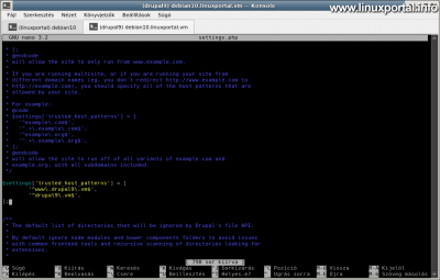 Configuring Drupal 9 - settings.php - configuring trusted_host_patterns