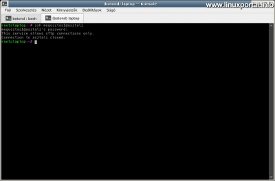 SSH command line access control