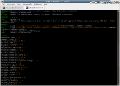 Check the drupal / core-recommended meta package