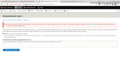 Drupal 9 - Enable maintenance mode