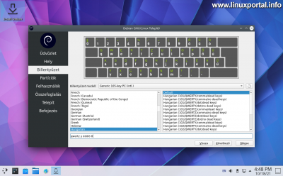 Debian 11 (Bullseye) KDE Plasma Calamares Installer - Keyboard Configuration