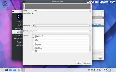 Debian 11 (Bullseye) KDE Plasma Calamares Installer - Partitioning - Creating an EFI Partition