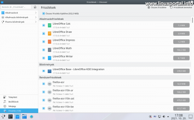 Debian 11 (Bullseye) KDE Plasma - Update Manager (Discover)