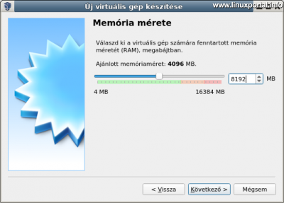 New Virtual Machine - Memory Size