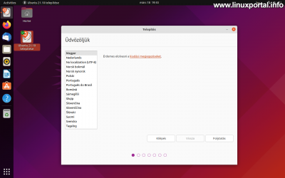 Installing Ubuntu 21.10 (Impish Indri) - Start the installer