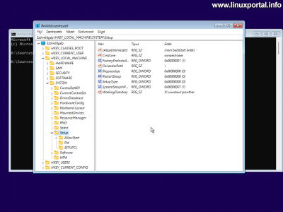 Windows 11 - Regedit - HKEY_LOCAL_MACHINE - SYSTEM - Setup