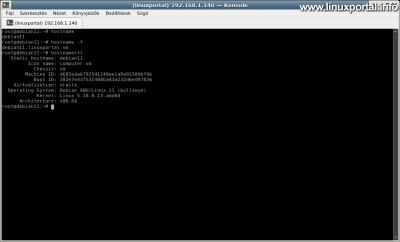 Debian 11 (Bullseye) - hosztnev ellenorzese