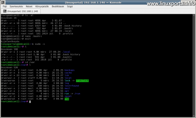 Debian 11 (Bullseye) - Aliasok és színek beállítása