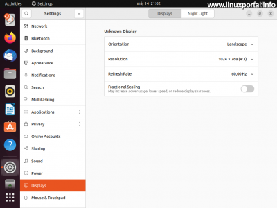 Install Ubuntu 22.04 LTS (Jammy Jellyfish) - Live - Display Settings - Low Resolution