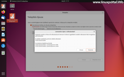 Ubuntu 22.04 LTS (Jammy Jellyfish) Installation - Installation Type - Confirmation