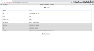 Monit - sshd_dsa_key - Does not exist
