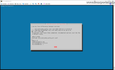 Package configuration: openssh-server
