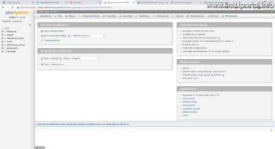 phpMyAdmin goes with the new PHP-FPM version