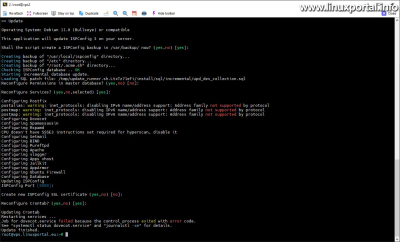 Dovecot error while updating ISPConfig