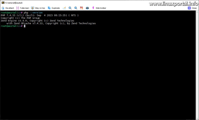 A parancssori PHP (CLI) ellenőrzése