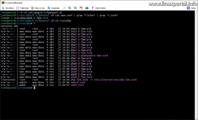 PHP-FPM socket fájlok ellenőrzése