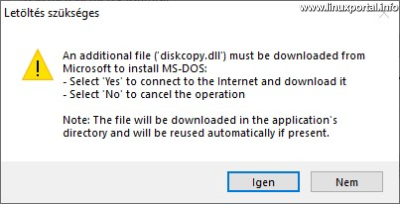 Rufus - MS-DOS - Letöltés szükséges