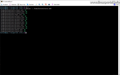 Batch check files using files set with absolute paths