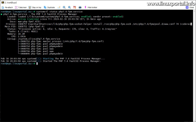 php7.4 FPM - Check Pools