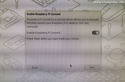 First boot and initial settings - Enable Raspberry Pi Connect